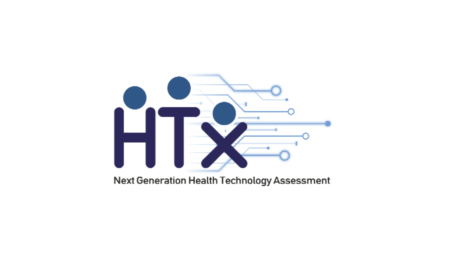 HTx Horizon 2020 EU Project Blue Logo on White Blue Background