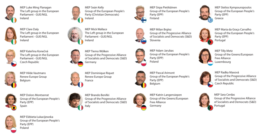 MEPs who supported the EMSP Manifesto in 2024